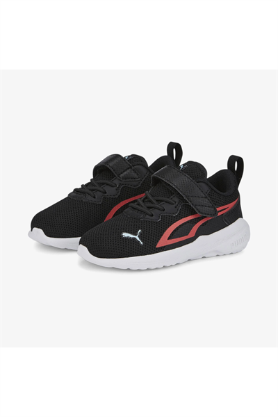 Puma 387388 03 All-Day Active AC+ Inf Çocuk Spor Ayakkabısı Siyah Beyaz