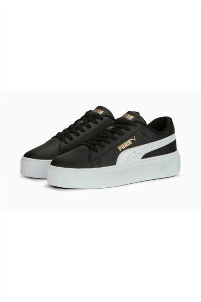 Puma 390758 02 Smash Platform V3 Kadın Sneaker Siyah Beyaz