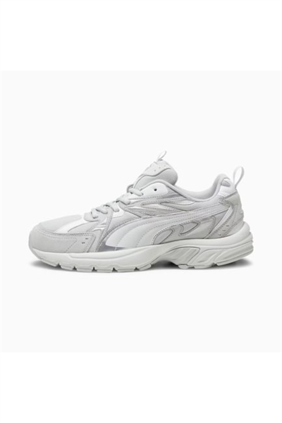 Puma 393489 02 Milenio Tech Suede Kadın Yürüyüş Ayakkabısı Gri beyaz