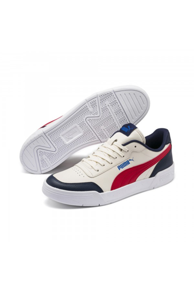 Puma Caracal Erkek Günlük Ayakkabı Beyaz Kırmızı