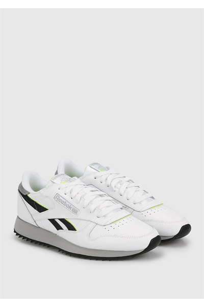 Reebok 100032767 CLASSIC LEATHER RIPPLE Erkek Günlük Spor Ayakkabı Beyaz Yeşil