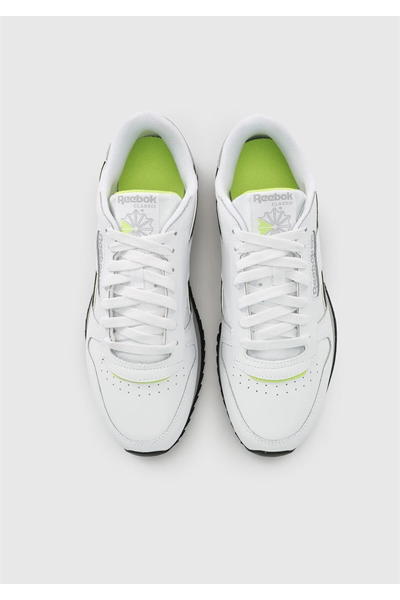 Reebok 100032767 CLASSIC LEATHER RIPPLE Erkek Günlük Spor Ayakkabı Beyaz Yeşil