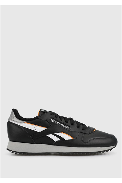 Reebok 100032768 CLASSIC LEATHER RIPPLE Erkek Günlük Spor Ayakkabı Siyah Beyaz