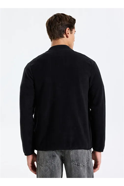 Reebok CN 10904 PIER POLAR FZ Erkek Polar SweatShirt Siyah