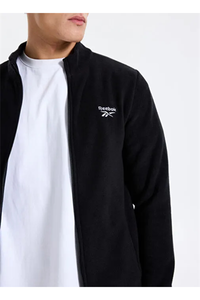 Reebok CN 10904 PIER POLAR FZ Erkek Polar SweatShirt Siyah