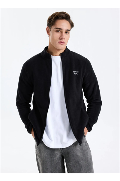 Reebok CN 10904 PIER POLAR FZ Erkek Polar SweatShirt Siyah