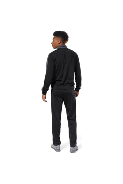 Reebok D94276 Te Tricot TrackSuit Siyah Gri  Erkek Eşofman Takımı Siyah Gri