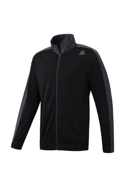 Reebok D94276 Te Tricot TrackSuit Siyah Gri  Erkek Eşofman Takımı Siyah Gri