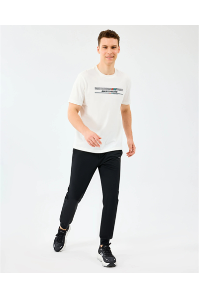 Skechers S211809-3817 M Micro Collection Side Zipper Jogger Erkek Eşofman Altı Siyah