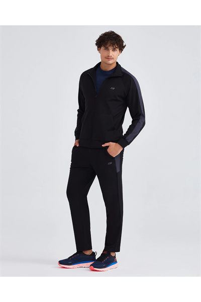 Skechers S212165-001 M Performance Coll Suit Erkek Eşofman Takımı Siyah