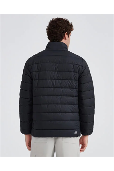 Skechers S231242-3817 M Essential Outerwear Padded Jacket Erkek Şişme Mont Siyah
