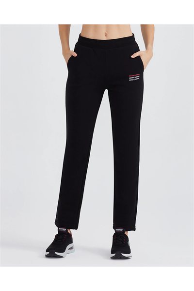 Skechers S232240-001 W Essential Regular Kadın Eşofman Altı Siyah