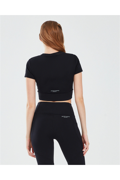 Skechers S241133-001 W Performance  Coll Crop Kadın Spor Crop Siyah