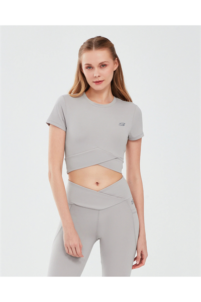 Skechers S241133-003 W Performance  Coll Crop Kadın Spor Crop bej