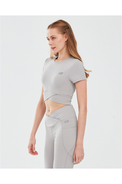 Skechers S241133-003 W Performance  Coll Crop Kadın Spor Crop bej