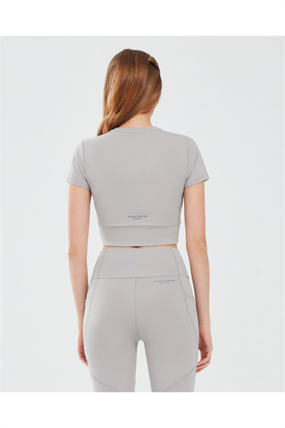 Skechers S241133-003 W Performance  Coll Crop Kadın Spor Crop bej