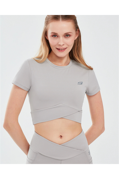 Skechers S241133-003 W Performance  Coll Crop Kadın Spor Crop bej