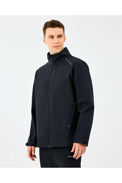 Skechers S2520132-3817 M Softshell Basic Jacket Erkek Ceket Siyah