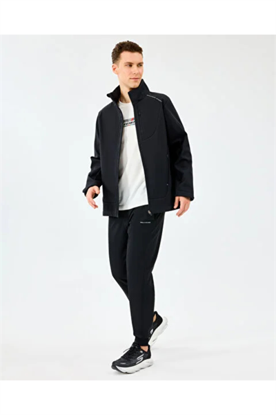Skechers S2520132-3817 M Softshell Basic Jacket Erkek Ceket Siyah