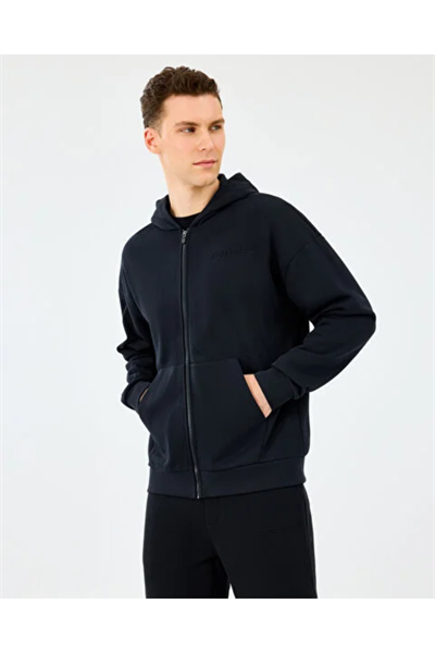 Skechers S2610014-3817 Full Zip Erkek Hırka Siyah