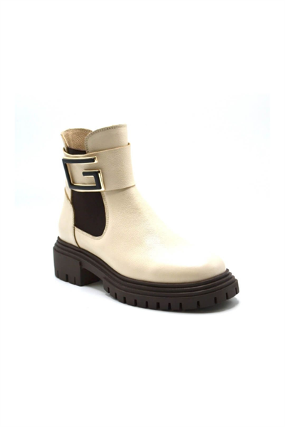 Venüs 2253852K Kadın Deri Bot bej