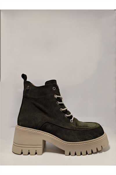 Venüs 2353302K Kadın Deri Bot yeşil bej