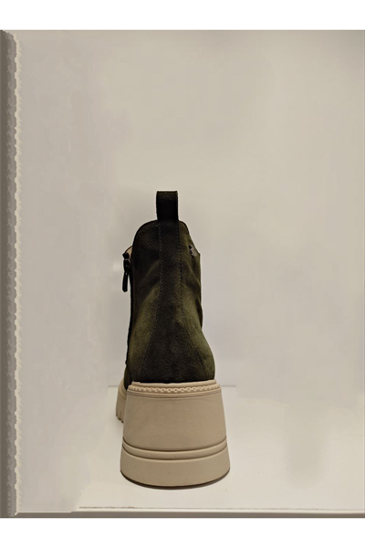 Venüs 2353302K Kadın Deri Bot yeşil bej