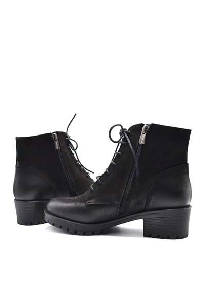 Venüs 3312K Kadın Deri Bot Siyah