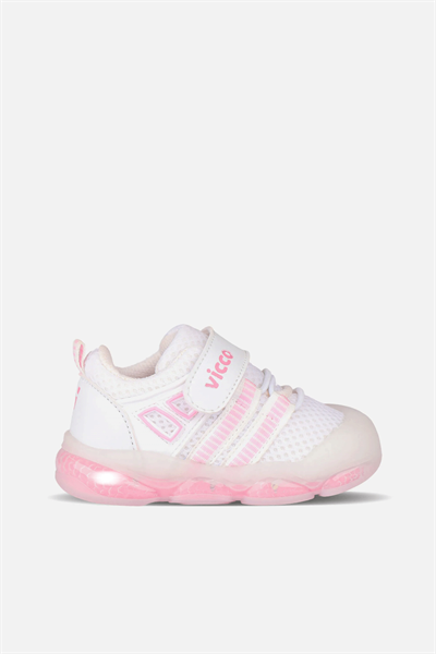 Vicco 346.E24Y.150 Orante Çocuk İlk Adım Ayakkabısı Beyaz Pembe