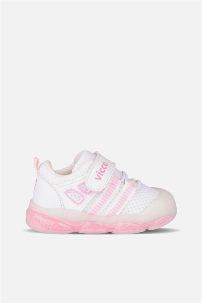 Vicco 346.E24Y.150 Orante Çocuk İlk Adım Ayakkabısı Beyaz Pembe