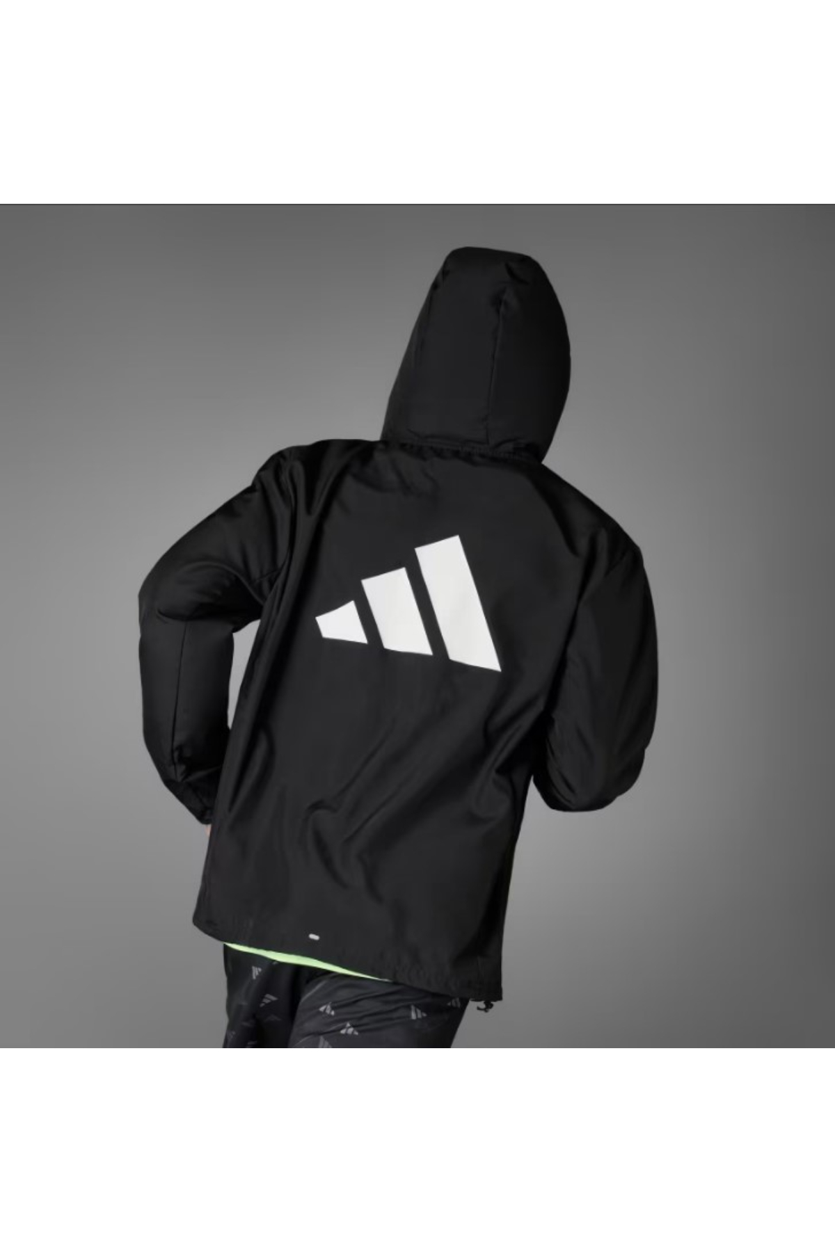 Adidas IL7230 RUN IT JACKET Unısex Erkek Rüzgarlık Ceket Siyah