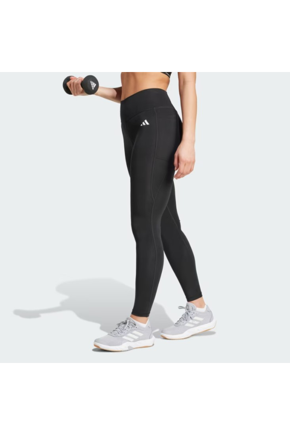 Adidas IT2280 OPTİME ESSENTİALS Stash Kadın Spor Tayt Siyah