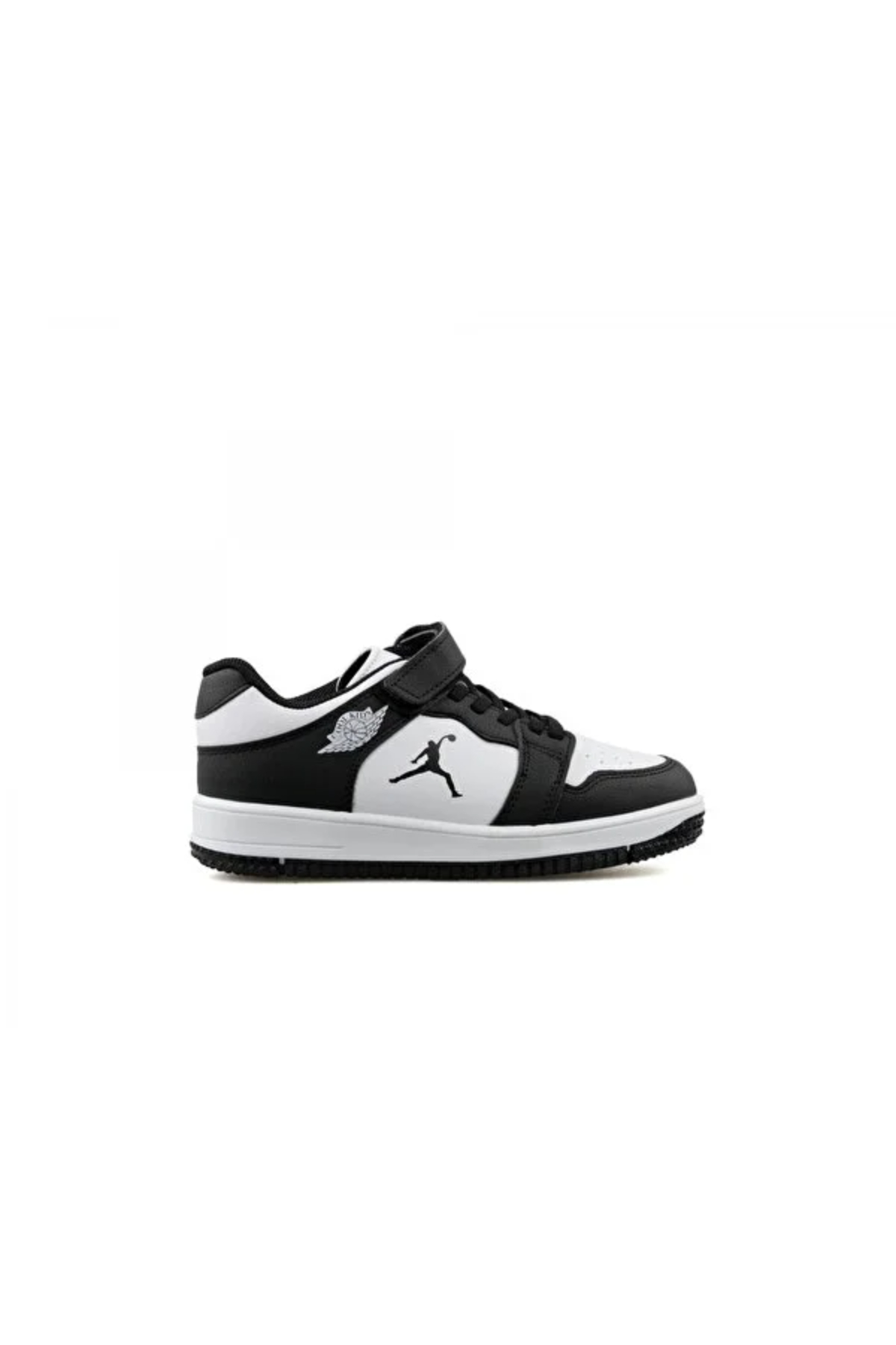 BoBe KIDS Haykat Kısa Flt Unisex Çocuk Sneaker Siyah Beyaz
