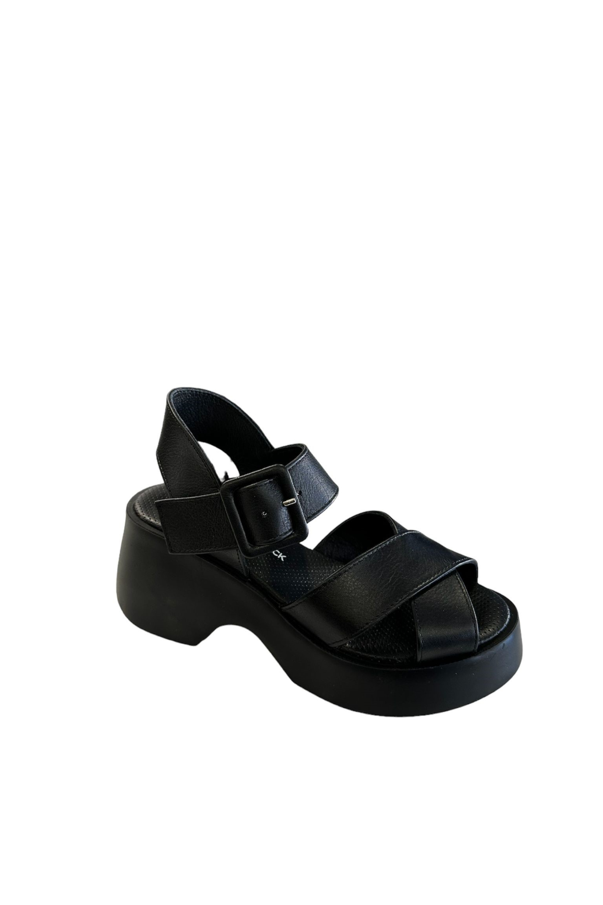Castle Black 42627 Kadın Hakiki Deri Yazlık Ayakkabı Siyah