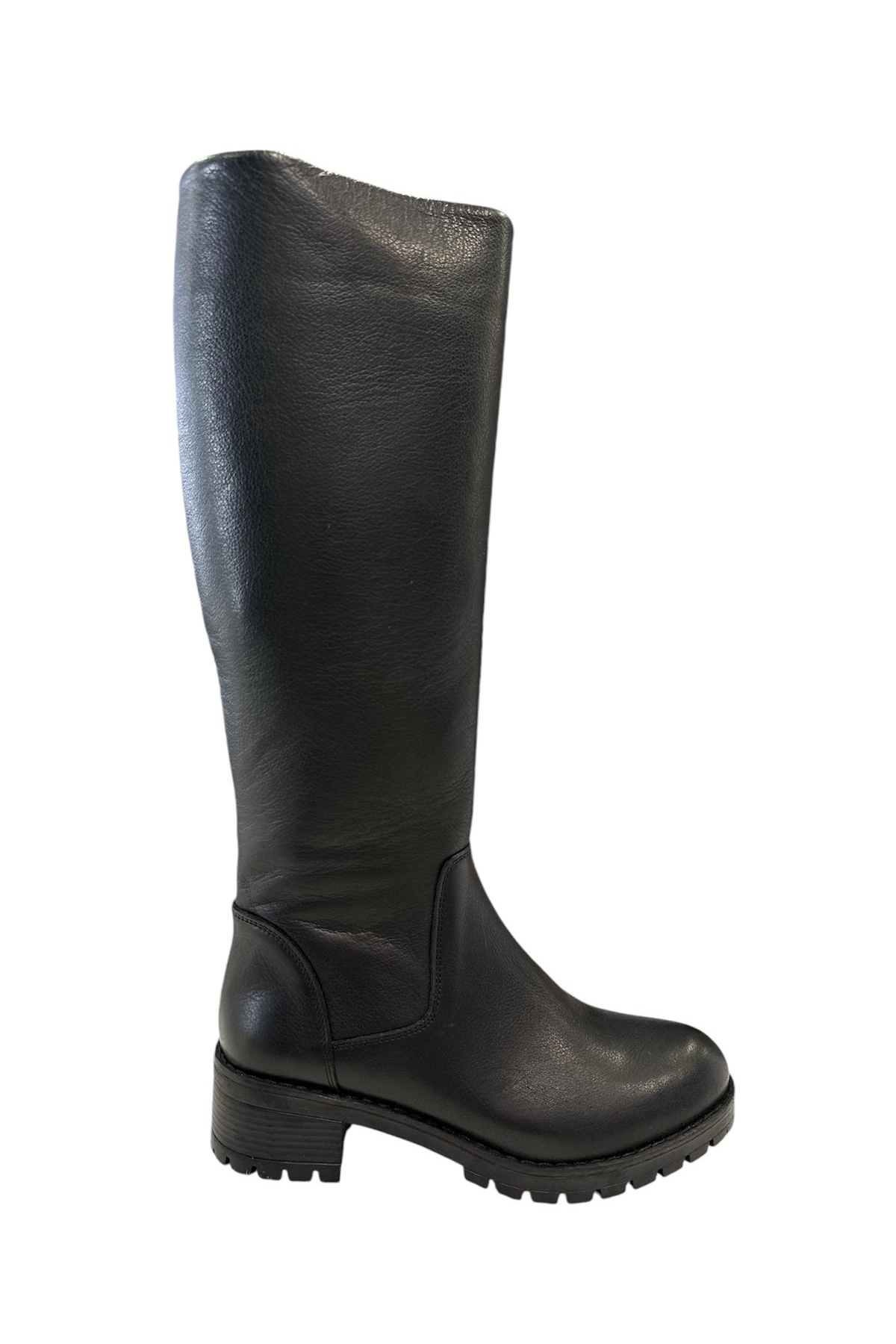 Castle Black YLDZ-26900-1 Kadın Hakiki Deri Çizme Siyah