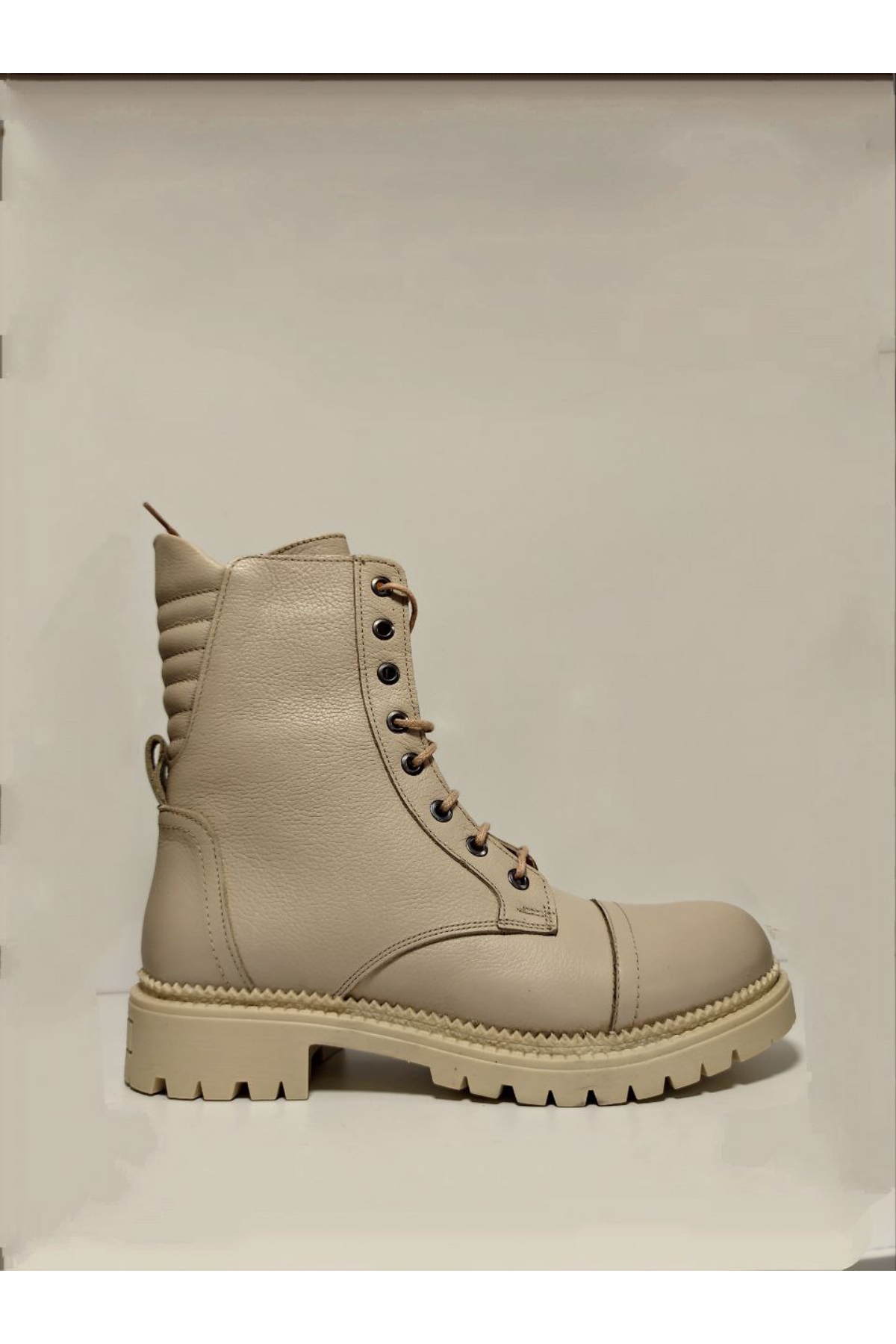 Castle Black YLDZ-52682-1 Bej Hakiki Deri Kadın Bot bej