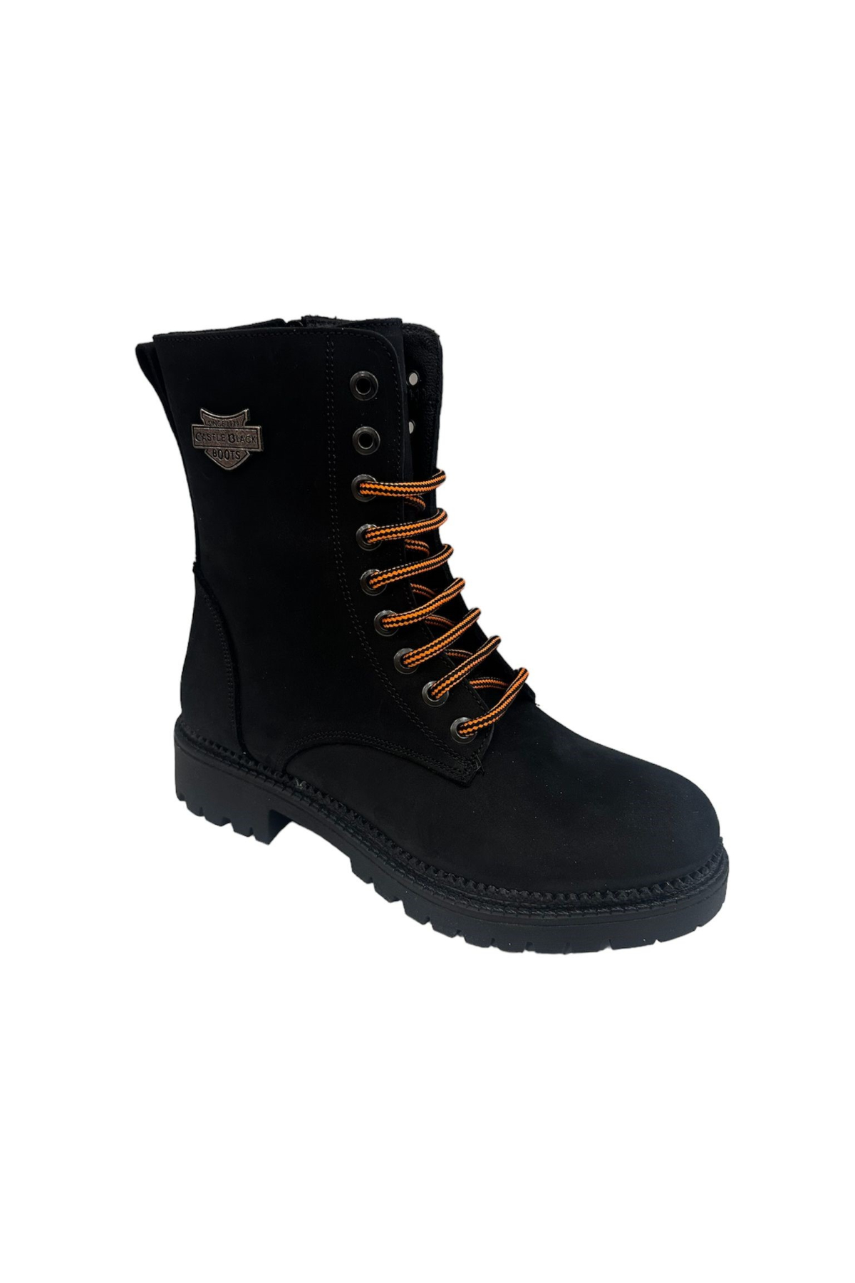 Castle Black YLDZ-90006-9 Hakikki Deri Kadın Bot Siyah