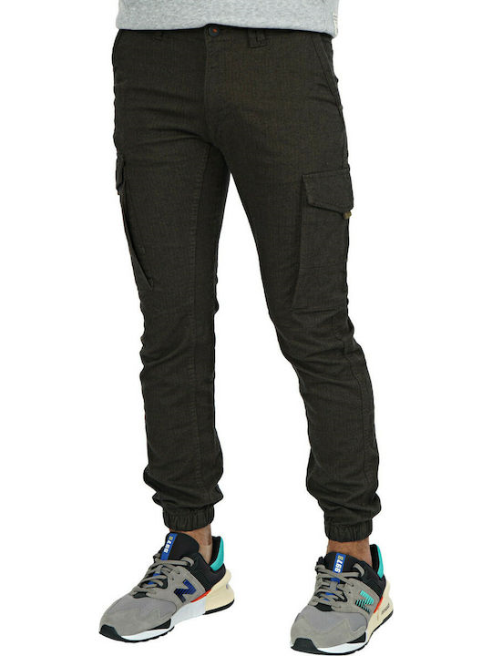 Jack&Jones 12178113 Paul Flake Olive Night Kargo Pantolon Füme