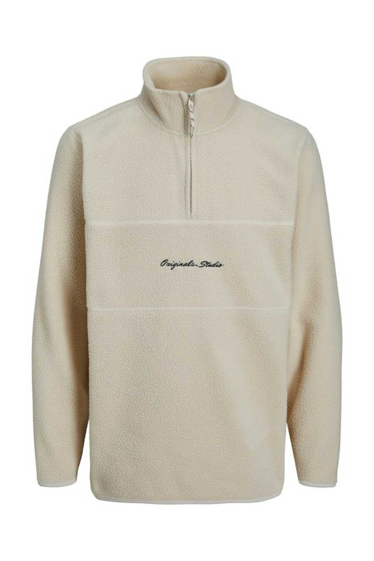 Jack&Jones 12246517 Jorhays Fleece Half Erkek Sweat Shirt bej