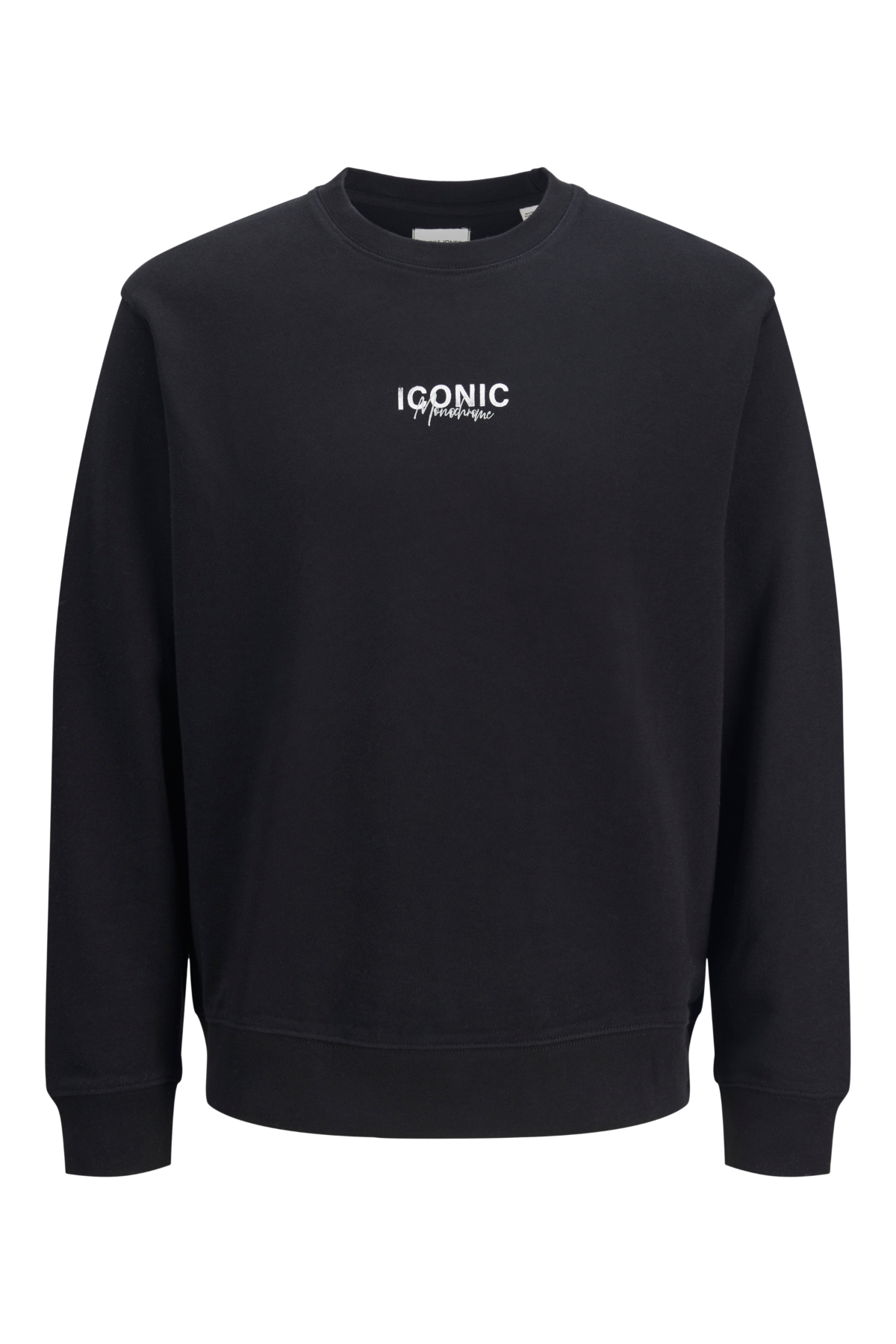 Jack&Jones 12278583 JJECHARGE GRAPHIC SWEAT O-N Erkek Sweatshirt Siyah