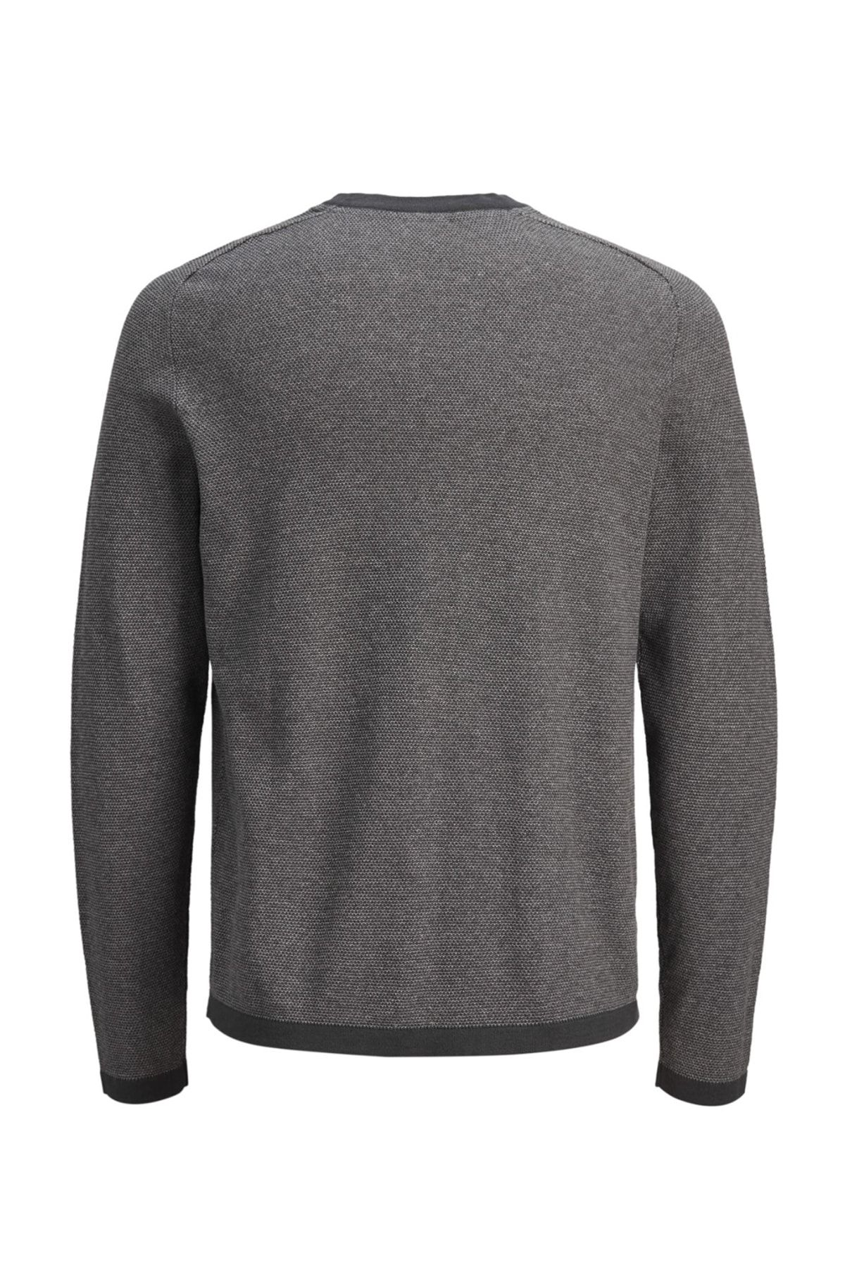 Jack&Jones Jcoash Knit Crew 12155742 Erkek Gri Kazak Gri