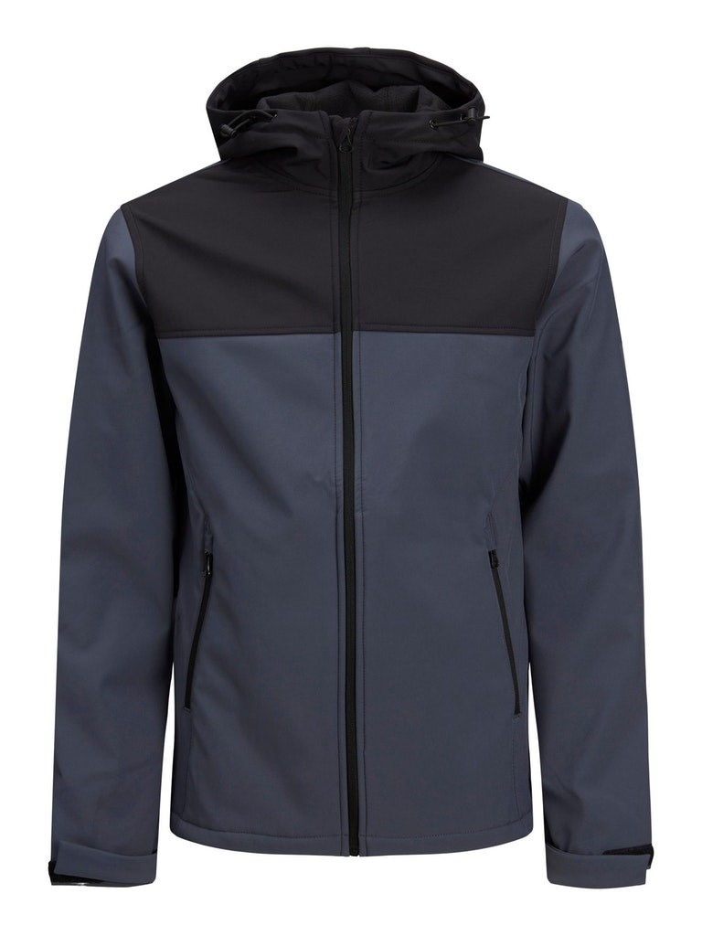 Jack&Jones JJEmarvin Hood Softshell Noos 12212363 Erkek Mavi Ceket Mavi