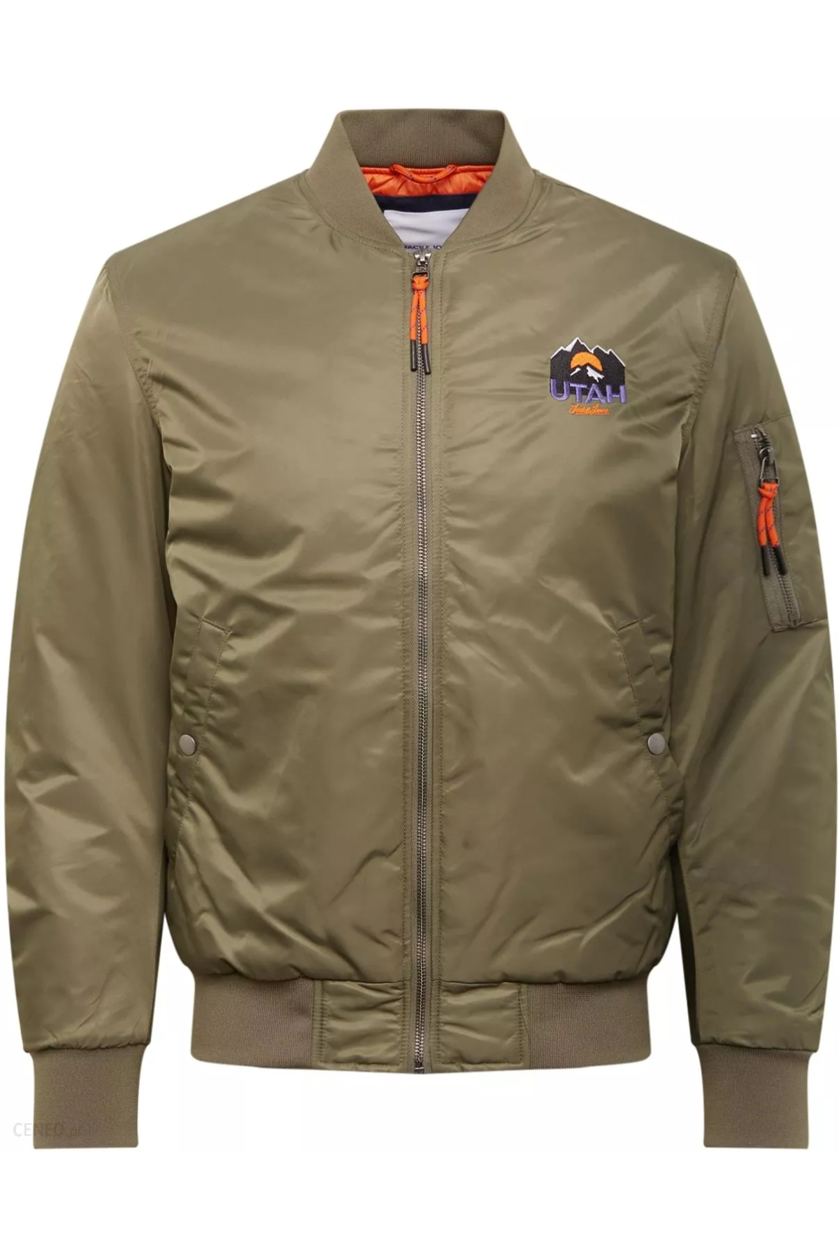 Jack&Jones Jordenvor Bomber 12158578 Haki Erkek Mont Haki yeşil