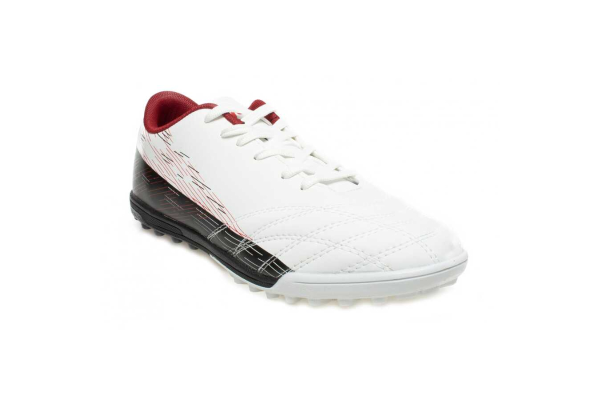 Jump 28004/D-White Black Red Erkek Halı Saha Beyaz