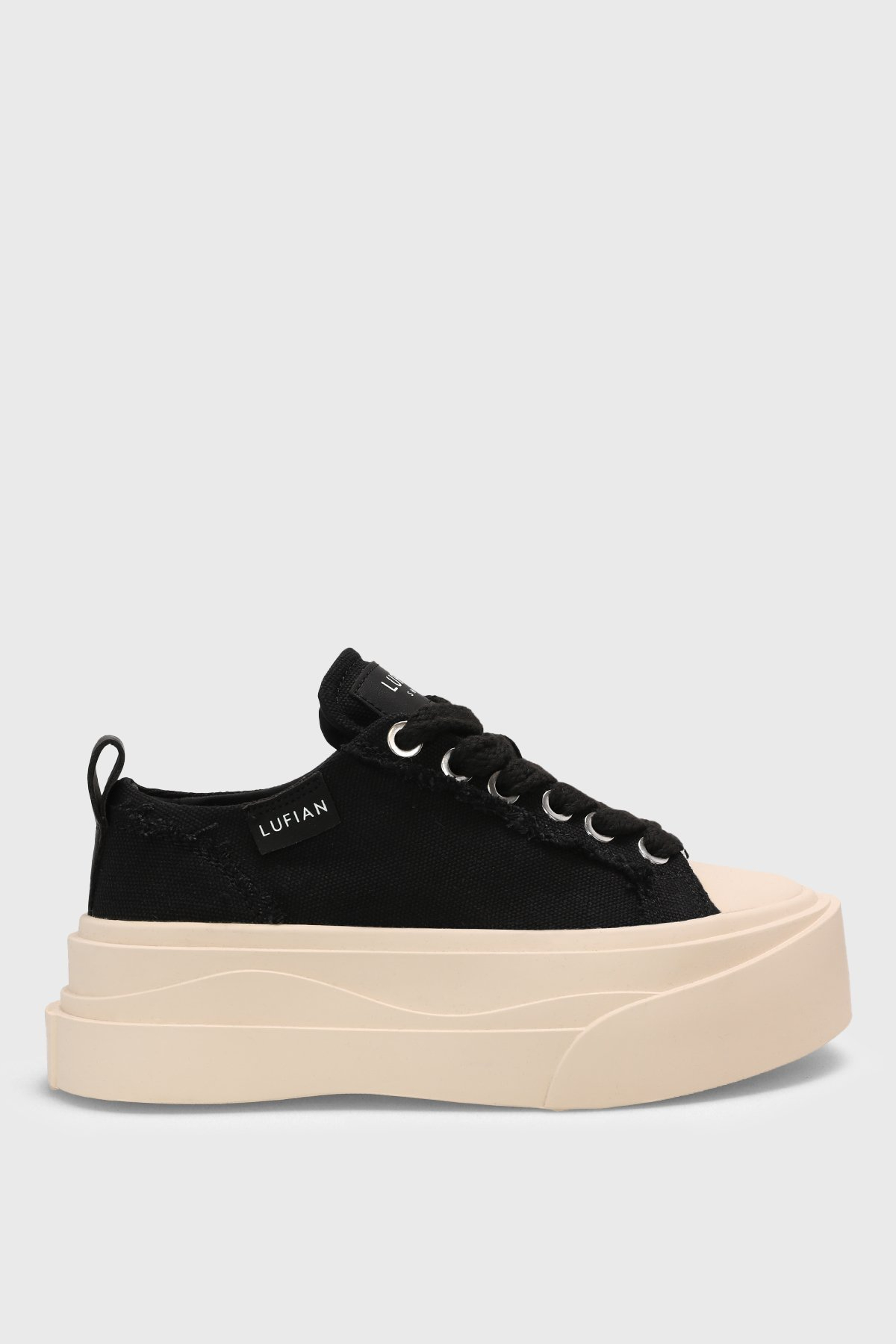 Lufian 121230027 VICTORIA  Kadın Sneaker Ayakkabısı Siyah Beyaz