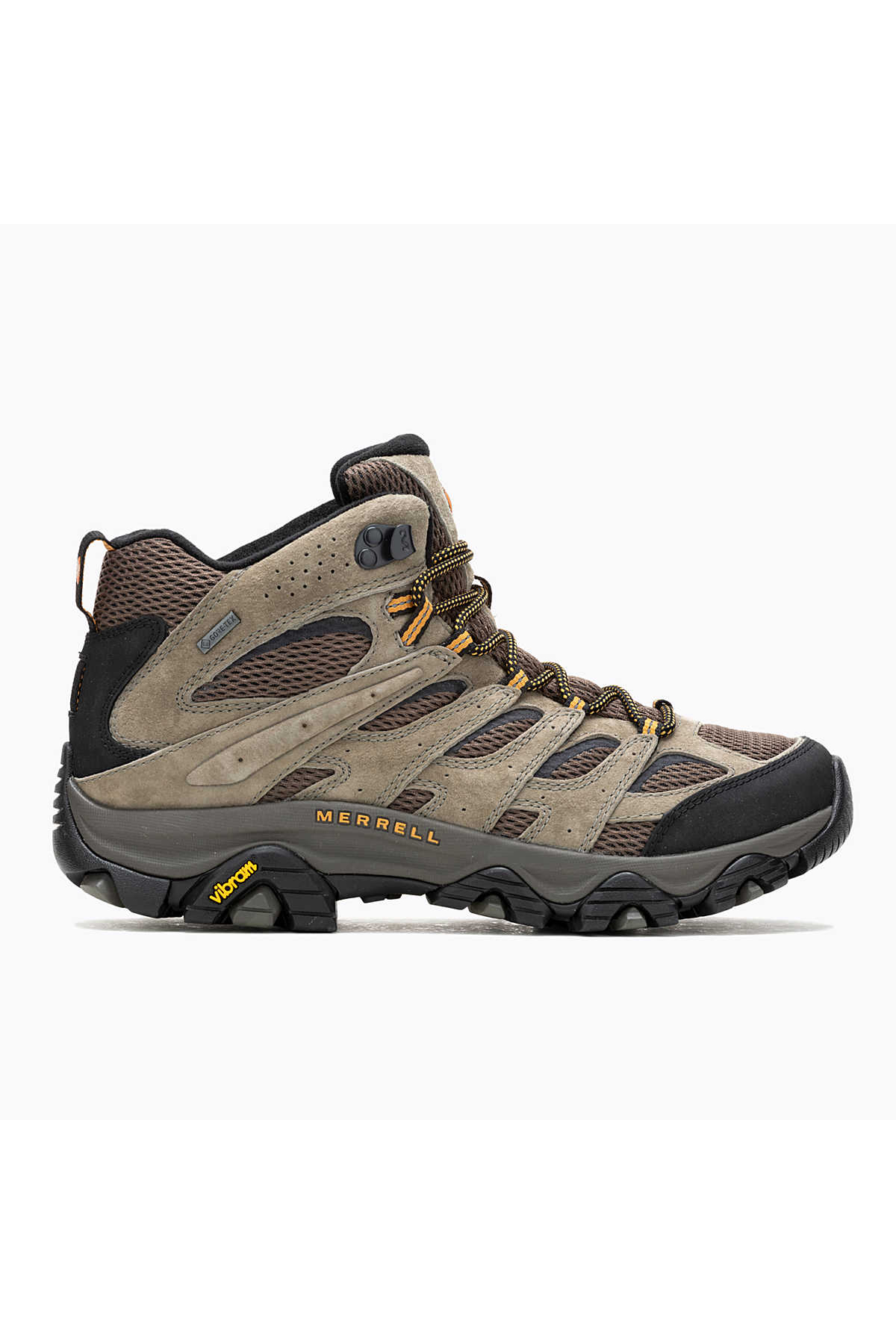 Merrell J035791 MOAB 3 MID GTX Erkek Outdoor Yürüyüş Botu haki turuncu