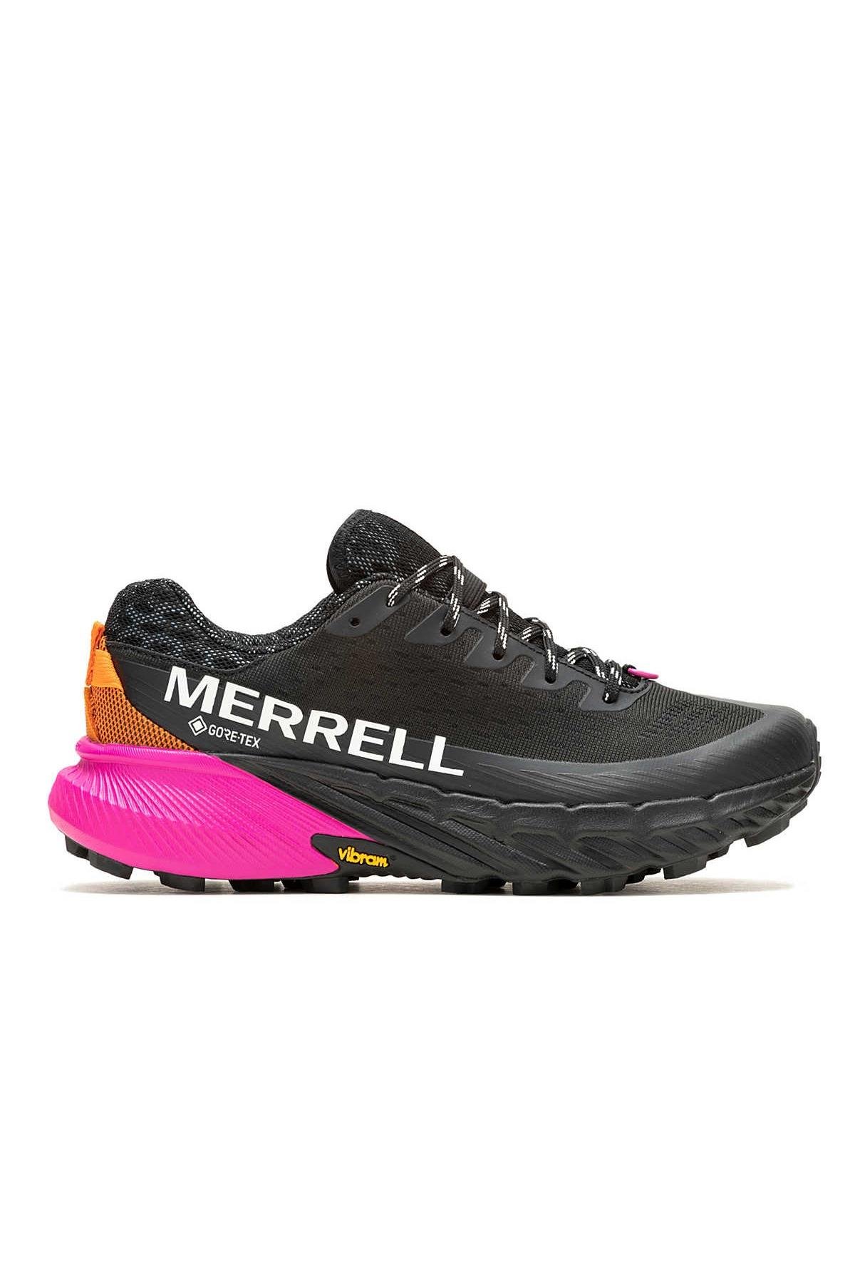 Merrell J500450 AGILITY PEAK 5 GTX Kadın Spor Ayakkabısı Siyah Turuncu