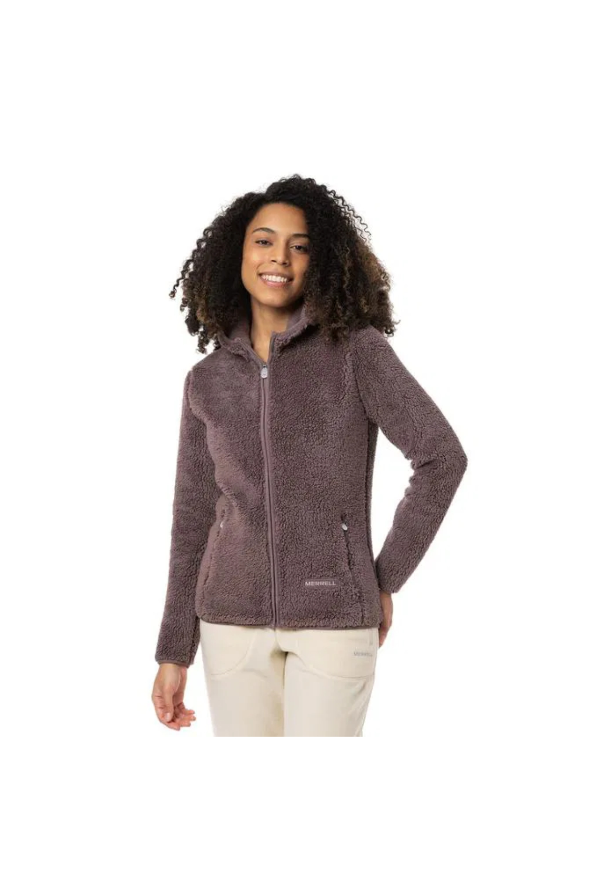 Merrell M25JADEW PEPPERCORN Kadın Polar Ceket mor