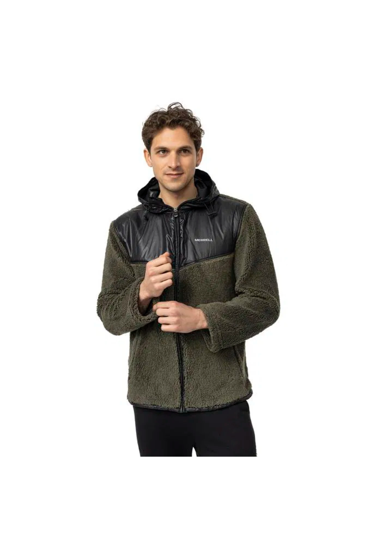 Merrell M25JOBM DUSTY OLIVE Erkek Polar Ceket Haki yeşil
