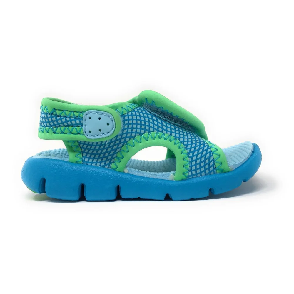 Nike 344636 300 Çocuk Spor Sandalet Mavi yeşil